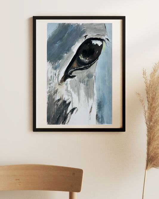 Horse Eye Canvas Print — Matte Stretched Wall Art Printify
