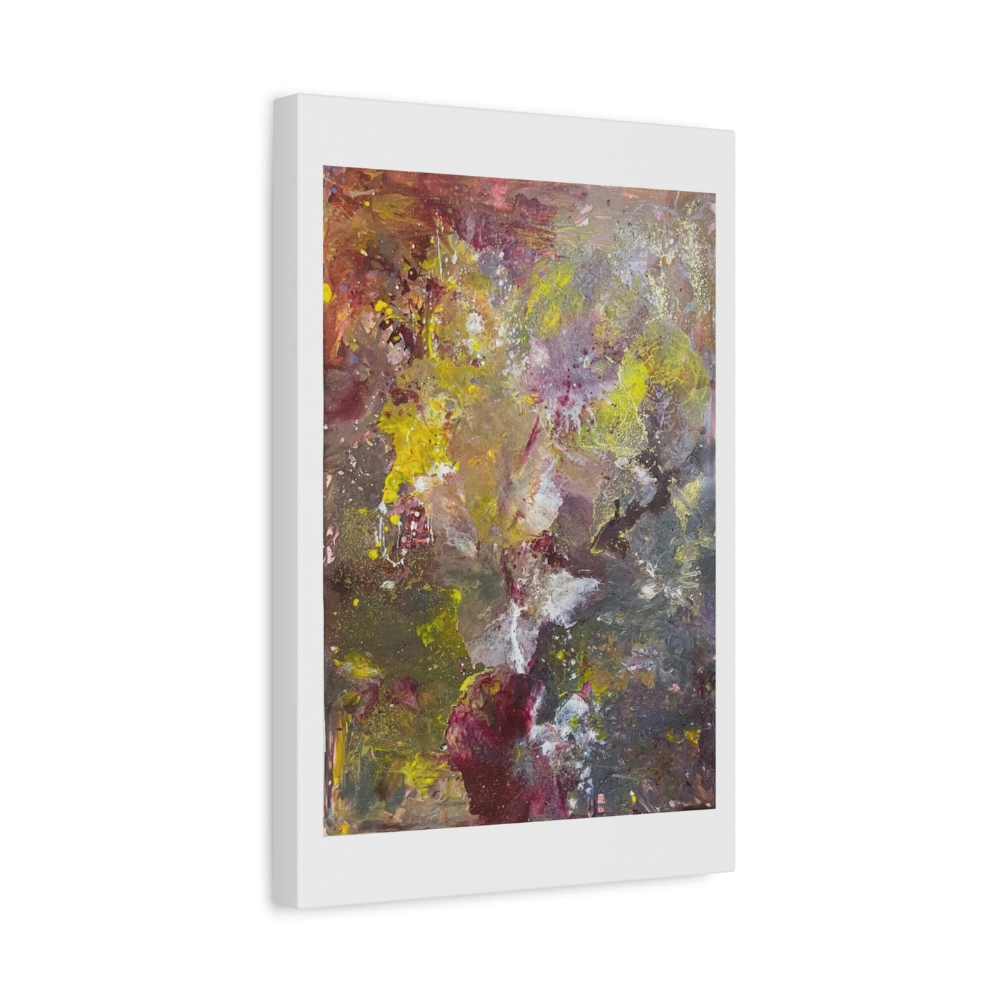 Abstract Floral Burst Canvas Print — Matte Stretched Wall Art Printify