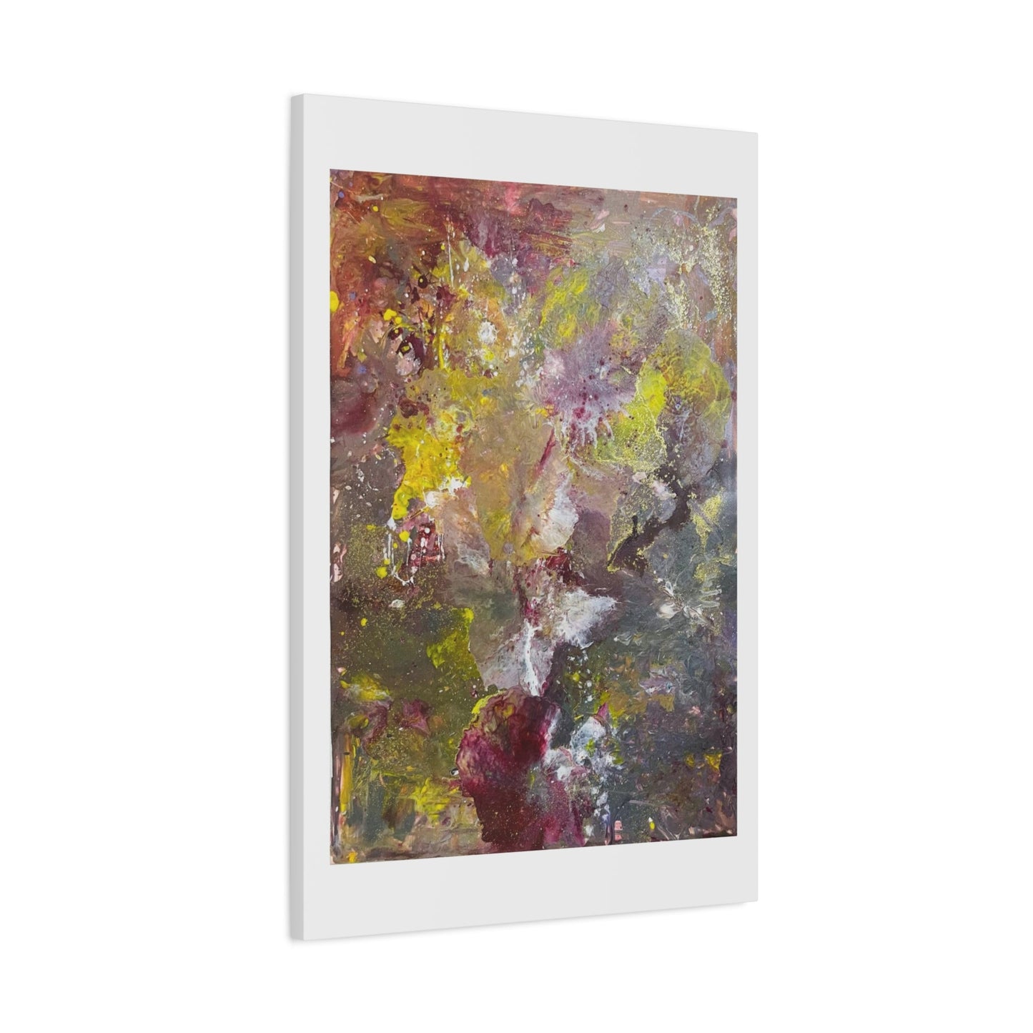 Abstract Floral Burst Canvas Print — Matte Stretched Wall Art Printify