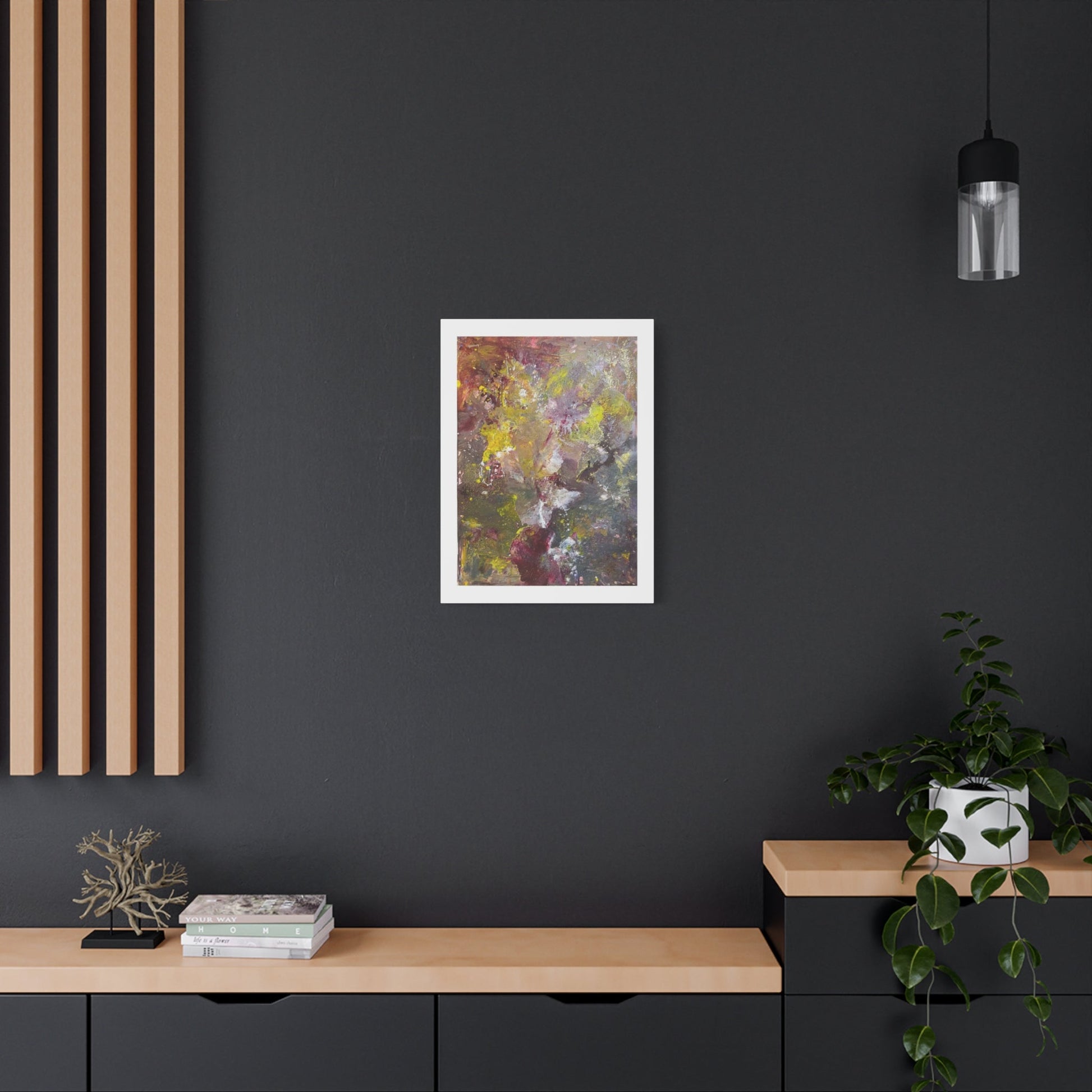Abstract Floral Burst Canvas Print — Matte Stretched Wall Art Printify