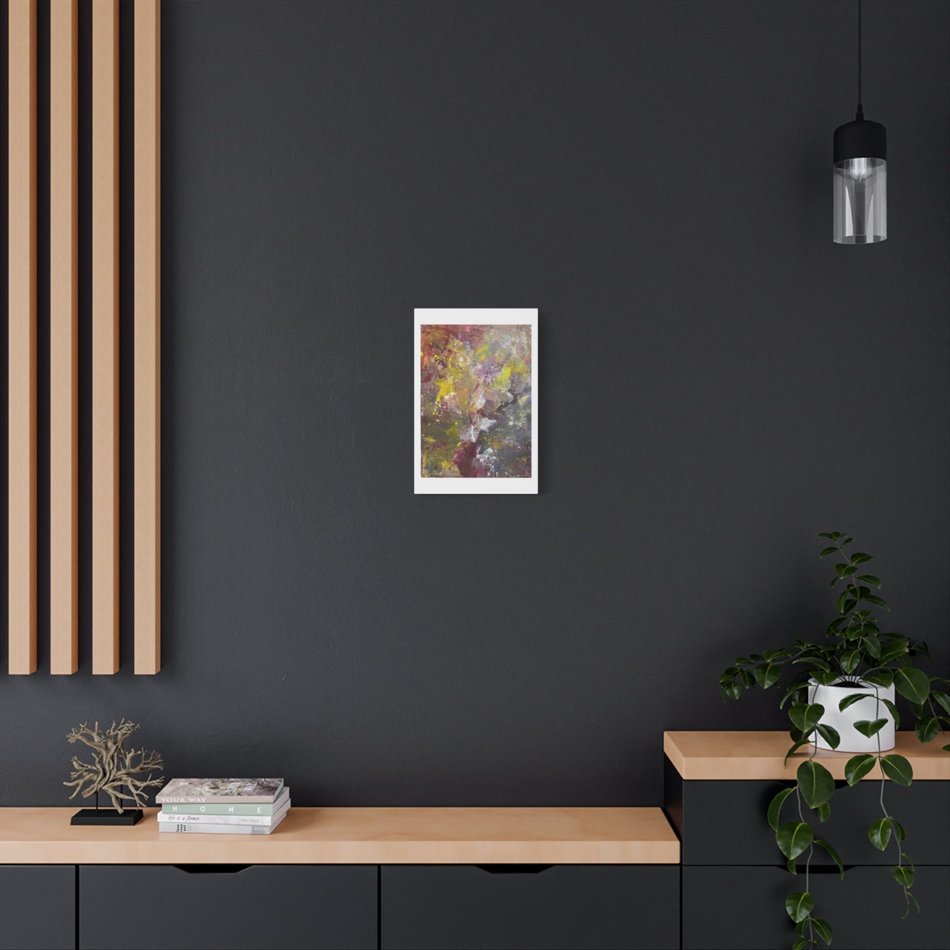 Abstract Floral Burst Canvas Print — Matte Stretched Wall Art Printify
