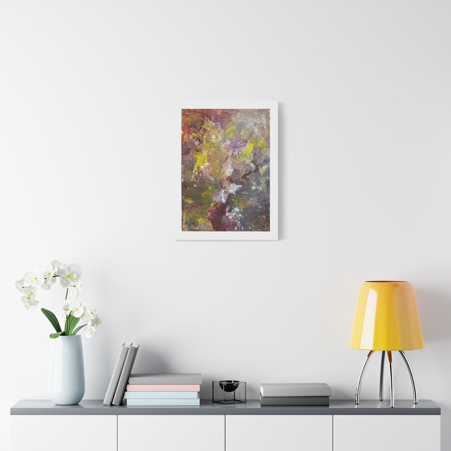 Abstract Floral Burst Canvas Print — Matte Stretched Wall Art Printify