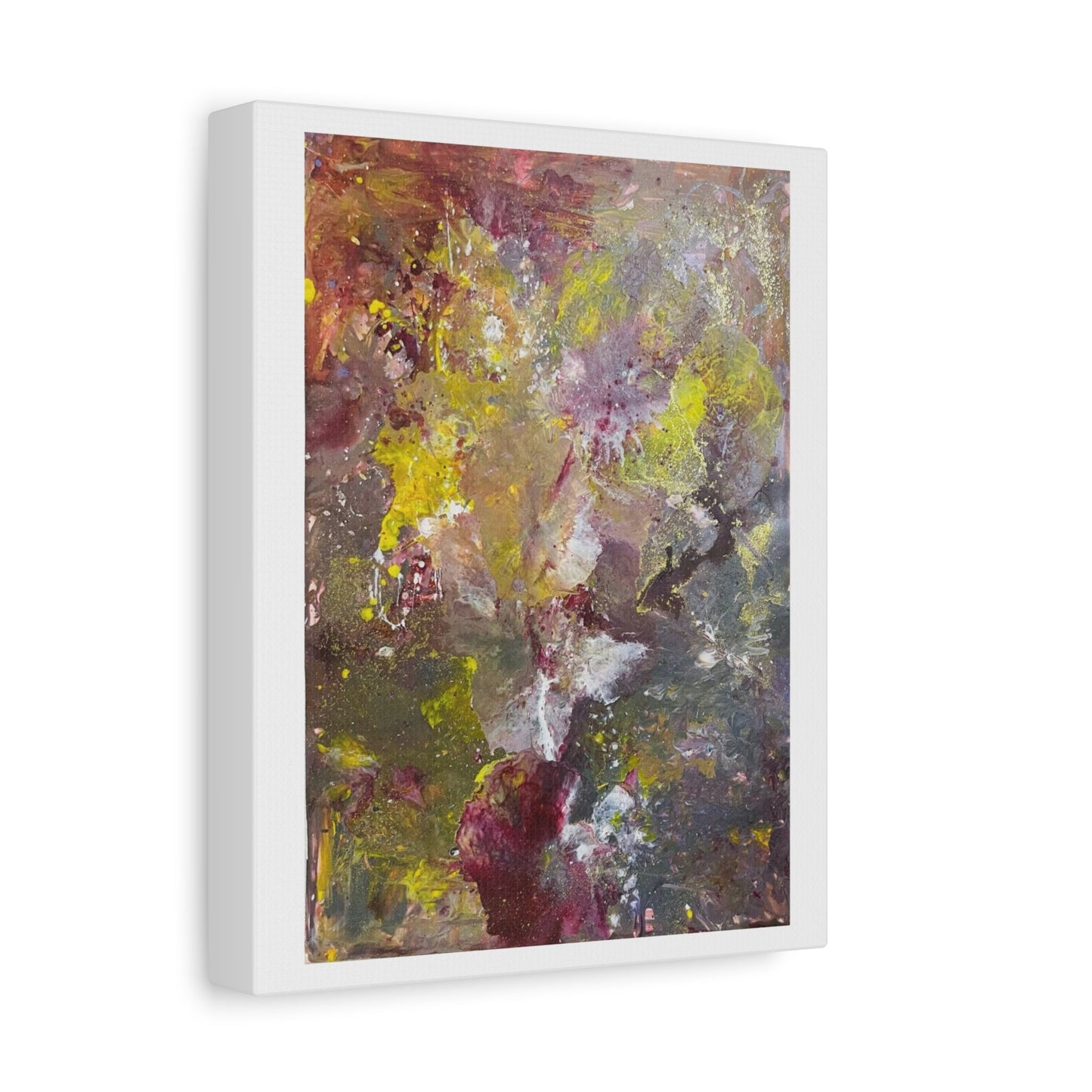 Abstract Floral Burst Canvas Print — Matte Stretched Wall Art Printify