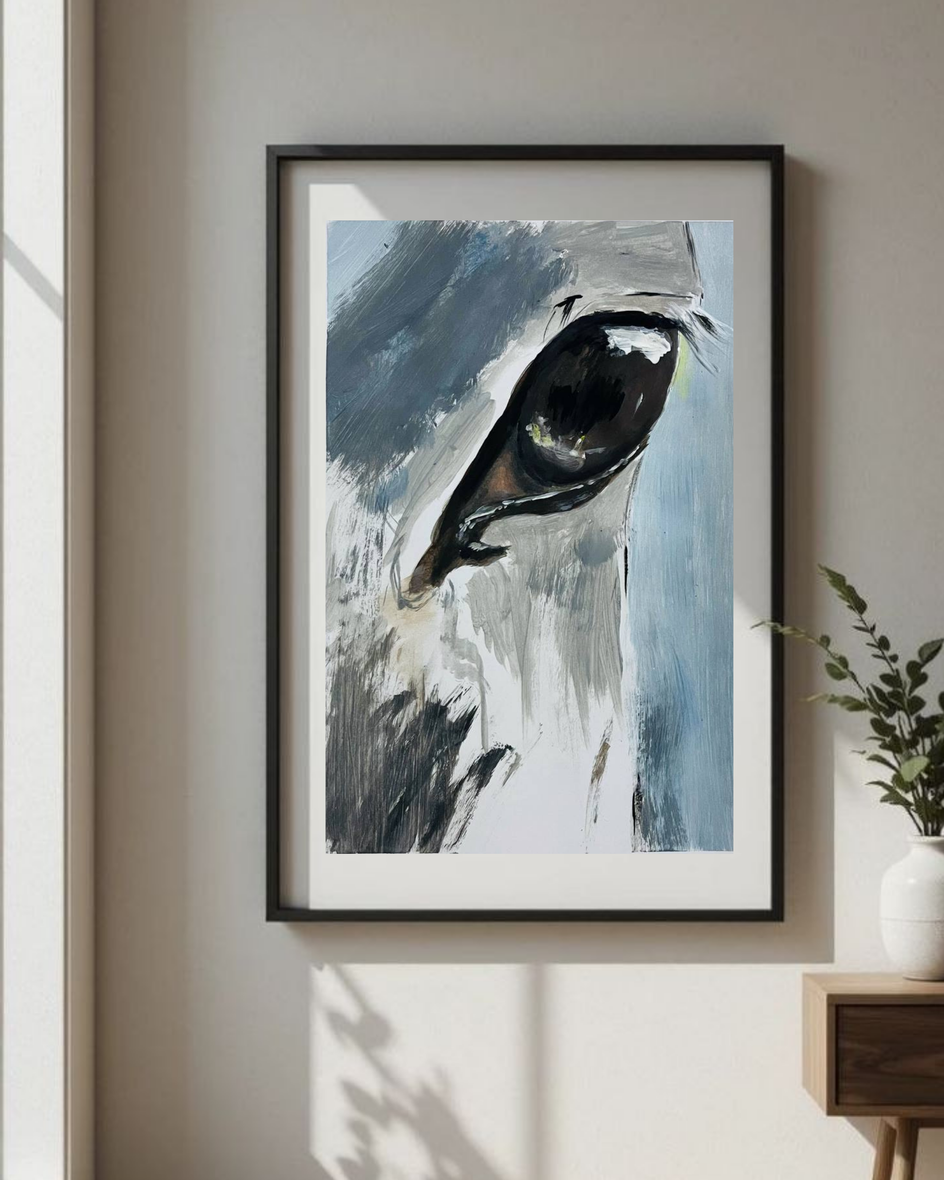 Horse Eye Canvas Print — Matte Stretched Wall Art Printify
