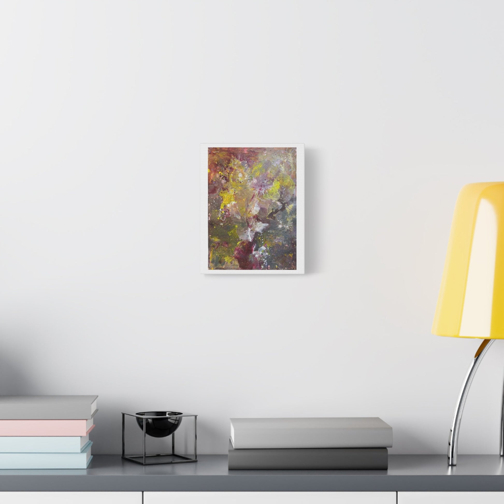 Abstract Floral Burst Canvas Print — Matte Stretched Wall Art Printify