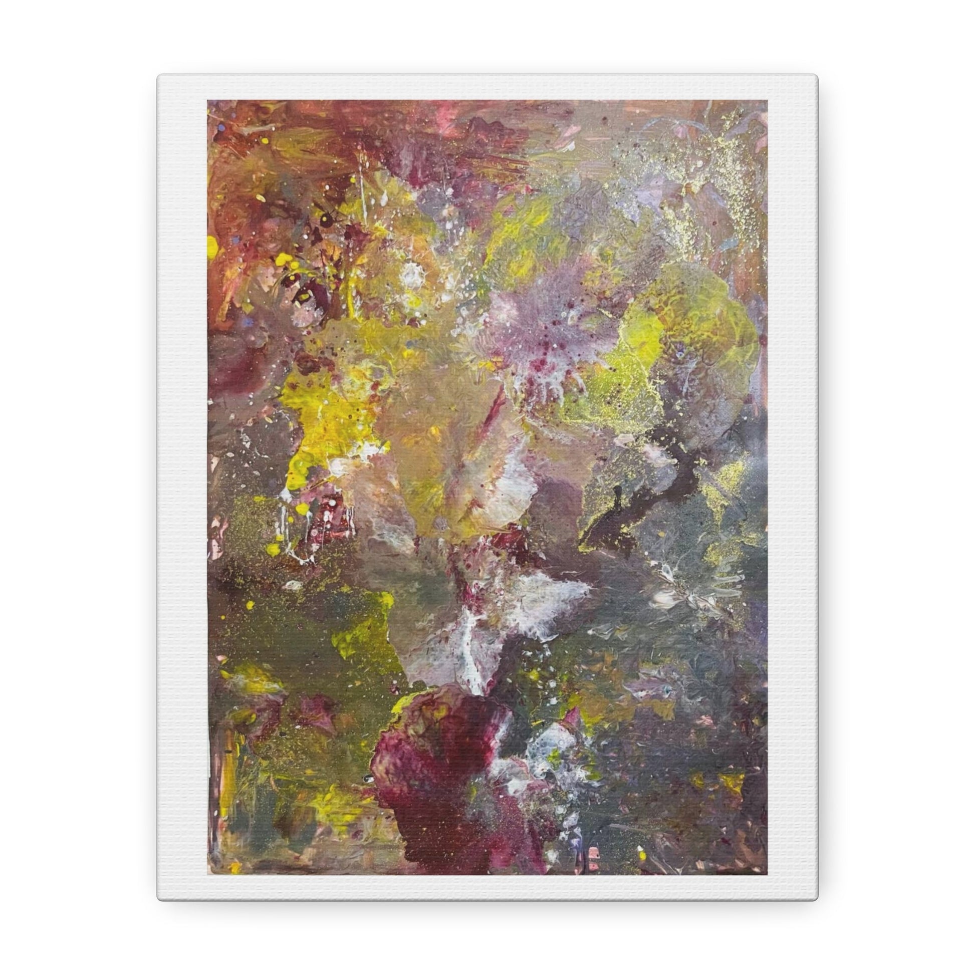 Abstract Floral Burst Canvas Print — Matte Stretched Wall Art Printify
