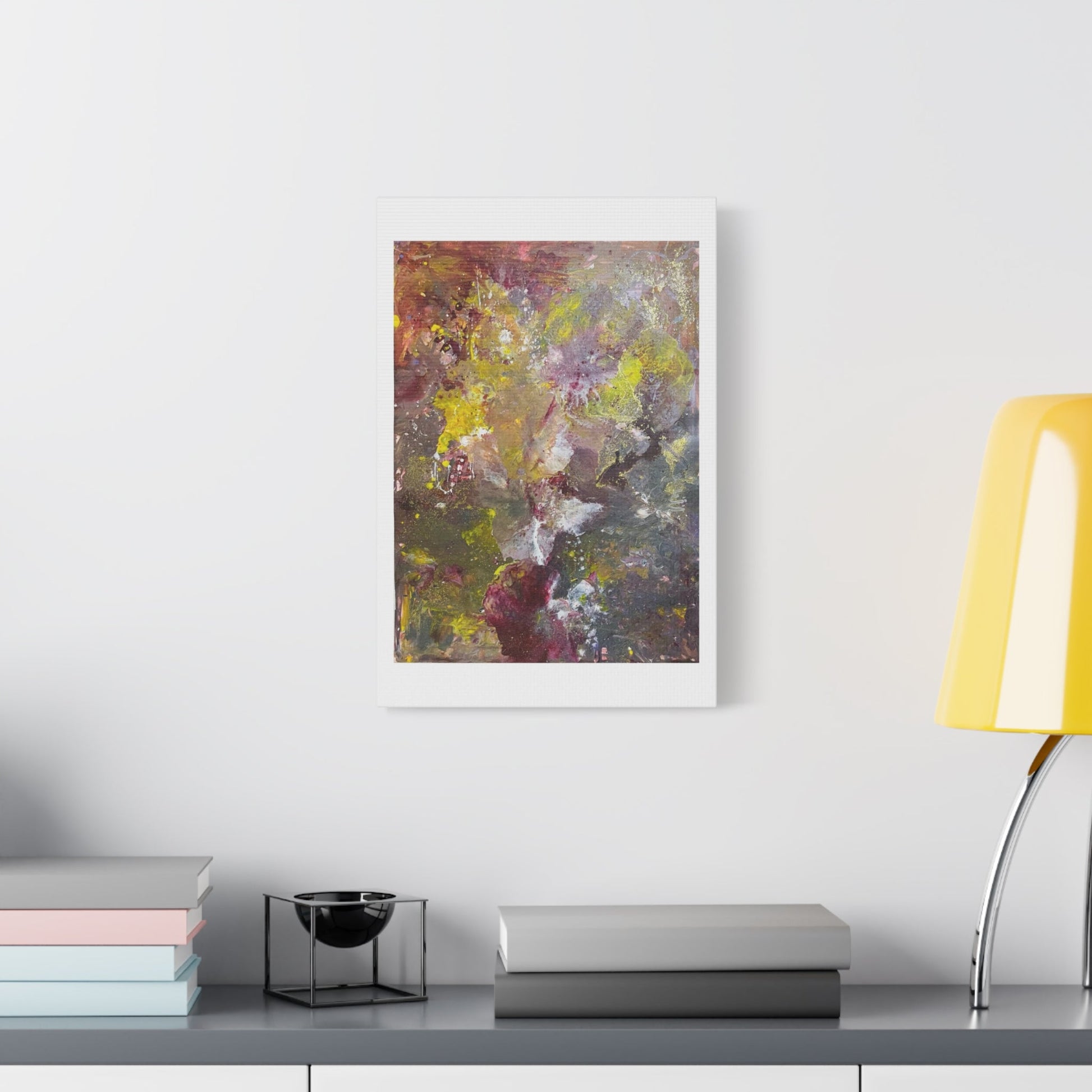 Abstract Floral Burst Canvas Print — Matte Stretched Wall Art Printify