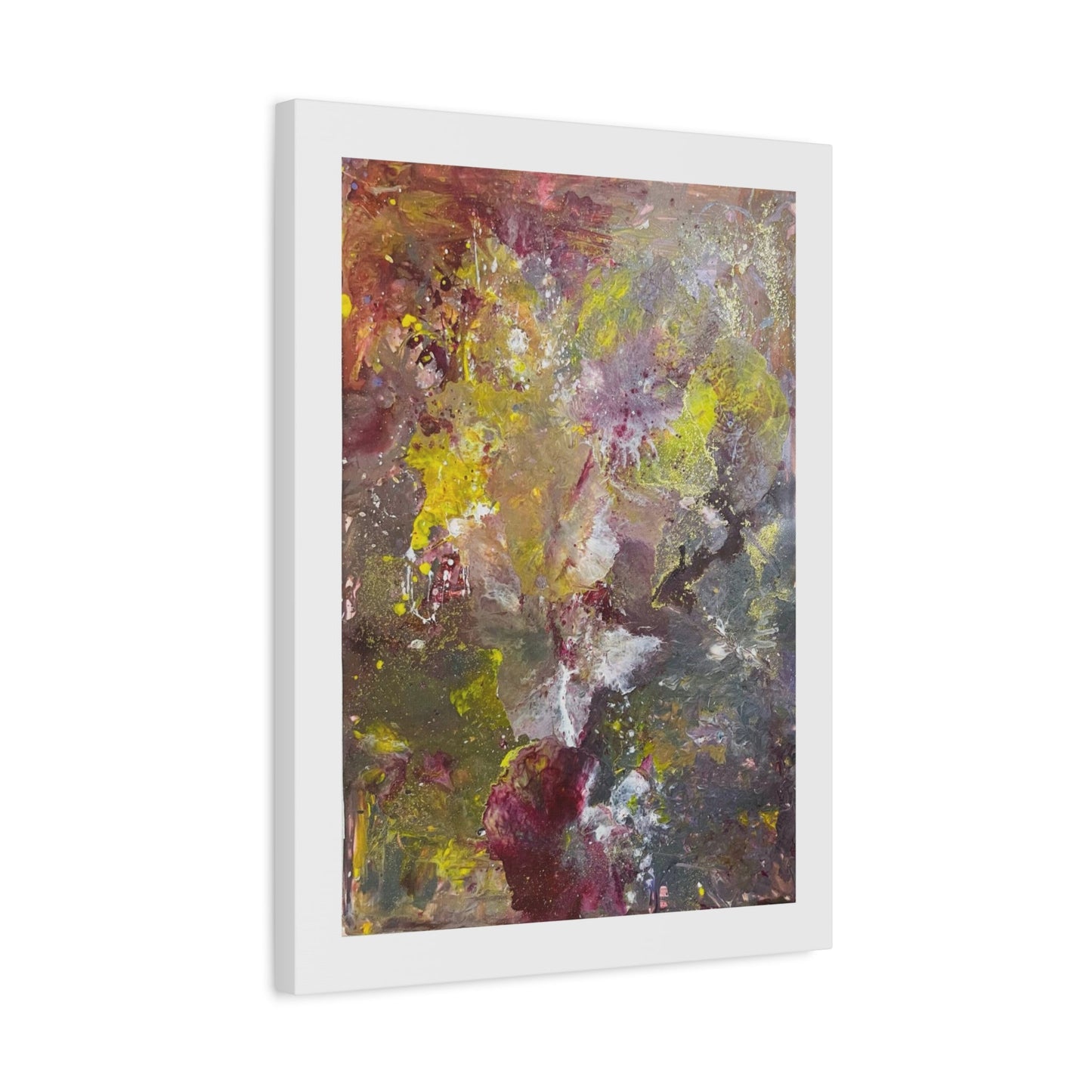 Abstract Floral Burst Canvas Print — Matte Stretched Wall Art Printify